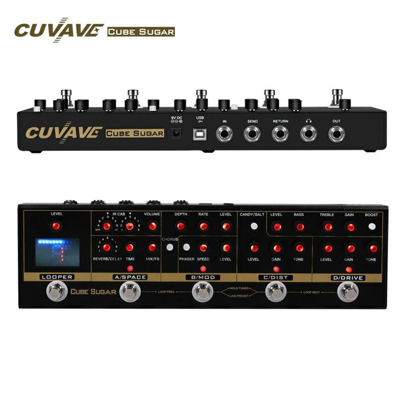 Cuvave electric guitar single-block combination effector CUBE SUGAR red and black truck comprehensive professional performance tone