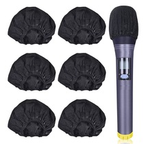 100 packs of disposable microphone sleeves microphone dustproof net non-woven blowout cover KTV private room family singing K song