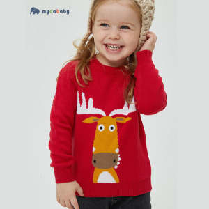 【美搭】宝宝毛衣仿羊绒儿童针织衫洋气潮