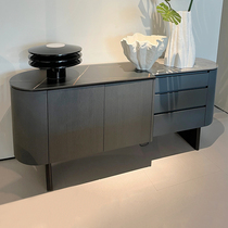 Huayi Furniture Space MGL8615 side cabinet slate storage cabinet sideboard tea cabinet simple Nordic