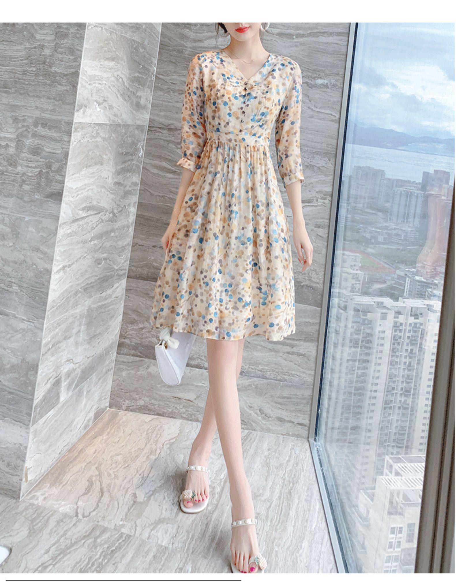 Robe été Mousseline de soie - Ref 3428811 Image 20