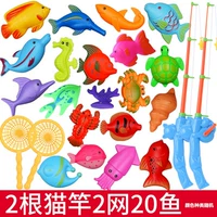 2 кошачьи столб 2 сеть 20 рыб (набор полюсов кошки 1)
