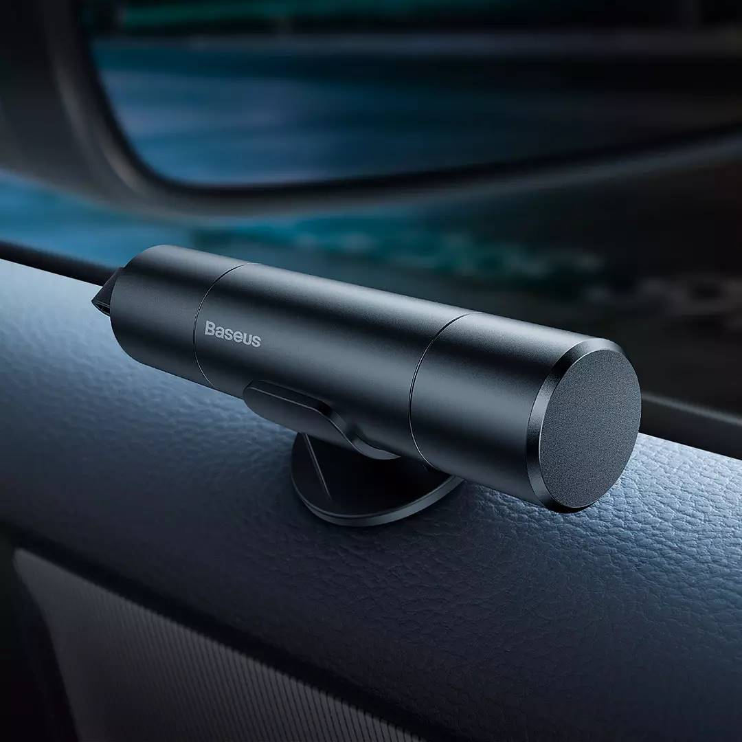 Baseus car safety hammer car window breaking artifact multi-functional striker escaper car with one second emergency device portable