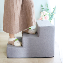 Pet dog staircase steps small dog ladder to bed climb high sponge ladder bed side removable wash dog supplies