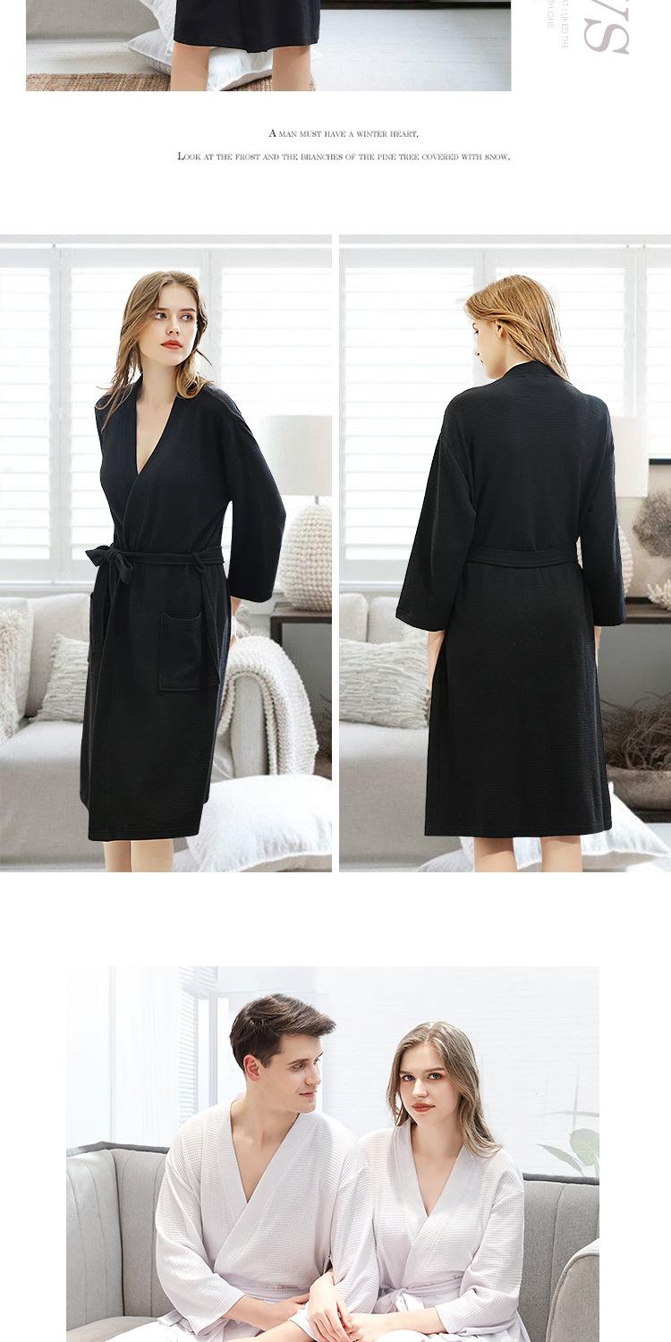 2019 mùa xuân và mùa hè mỏng yukata nữ waff áo choàng tắm vài bộ đồ ngủ XL thoải mái phục vụ nhà ngủ - Pyjama đồ bộ