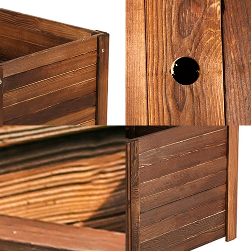 [Ссылки Berfia Welfare Clear Warehouse] Anti -Corrosion деревянная коробка на открытом воздухе балкон балкон балкон