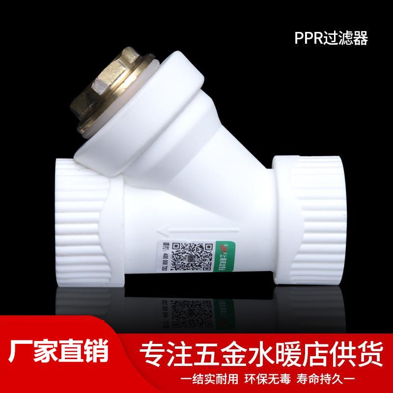 ppr filter y-type 20 25 32 water pipe joint fittings 4 points 6 points 1 inch pipe fittings hot melt - Taobao