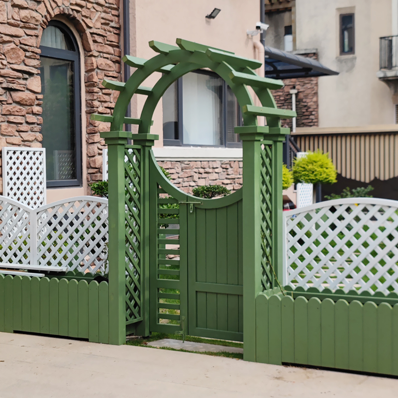 Outdoor Anti-Corrosion Wood Arch Flower Stand Garden Arch Frame Rose Climbing Trellis Courtyard Grape Trellis Outdoor Anti-Corrosion Wood Arch Flower Stand Garden Arch Frame Rose Climbing Trellis Courtyard Grape Trellis