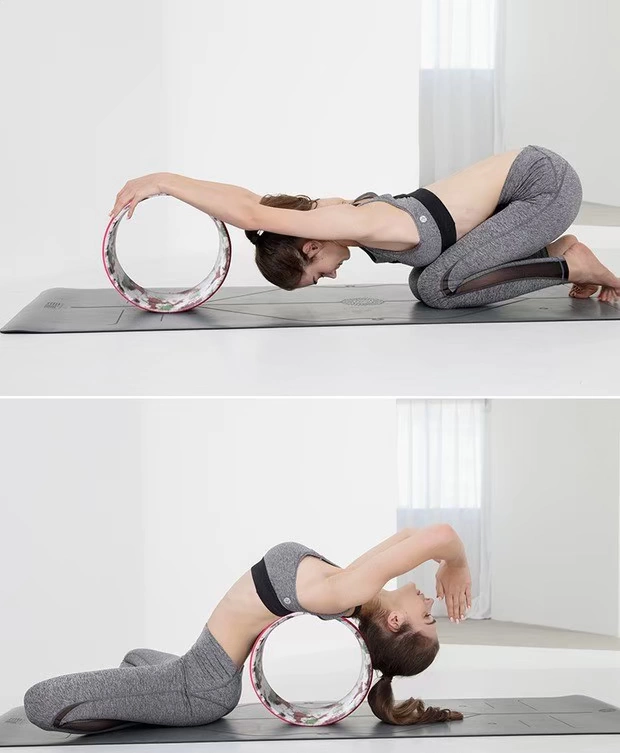 Jade Bird Yoga Wheel Trang chủ Mở vai Pilates Circle Tập thể dục sau khi uốn Thần Thiết bị cho người mới tập Yoga - Yoga