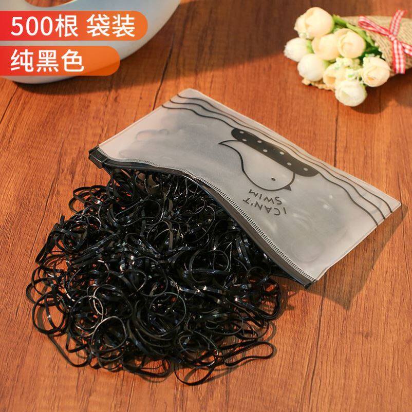 Zou thumb hair ring not hurt hair baby hair adorned leather gluten high elastic Korean version girl hair ring baby leather gluten