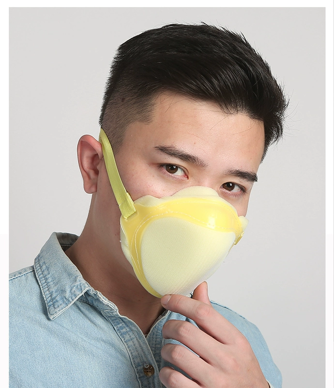 Bọt biển chống bụi mặt nạ mỏ than nhà máy xi măng bụi công nghiệp mài trang trí thoáng khí mặt nạ nam và nữ có thể giặt được khau trang y te giá khẩu trang