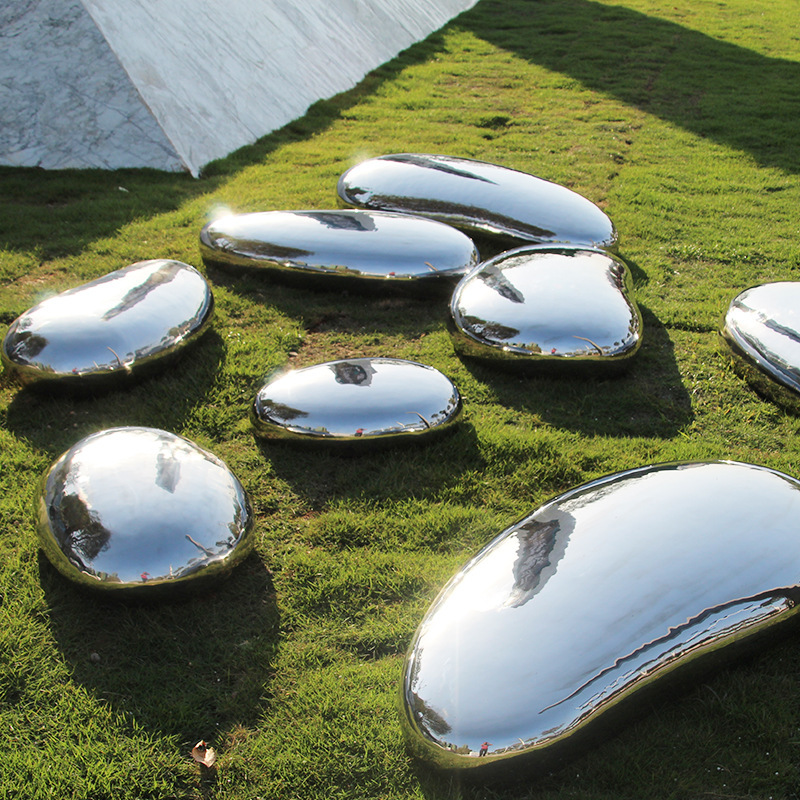 Stainless Steel Pebbles, Large Quantities in Stock, Bixiyuan Real Estate Lawn Pool Landscape Decoration Art Sculpture Stainless Steel Pebbles, Large Quantities in Stock, Bixiyuan Real Estate Lawn Pool Landscape Decoration Art Sculpture