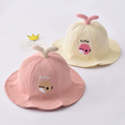 Детская осенняя тонкая летняя шапка, милая кепка для раннего возраста подходит для мужчин и женщин для девочек, солнцезащитная шляпа