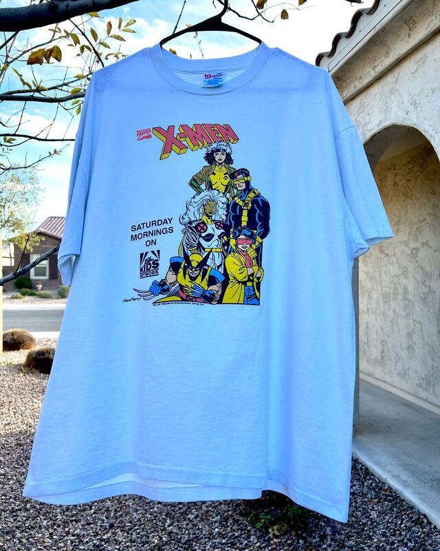 Marvel X-Men Movie Peripheral Classic Trendy Brand Printed Short-Sleeved American Vintage Men's and Women's T-Shirts Casual Marvel X-Men Movie Peripheral Classic Trendy Brand Printed Short-Sleeved American Vintage Men's and Women's T-Shirts Casual