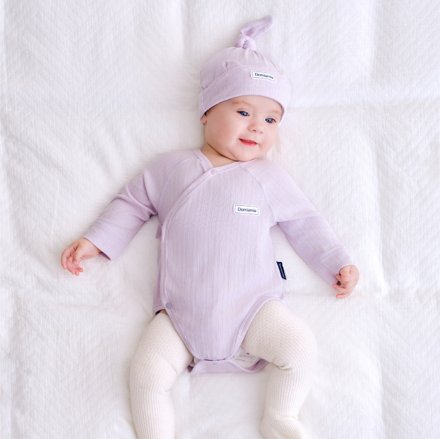 Domiamia Bamboo Soft Baby Wool Romper Newborn Clothes Baby Home Autumn Winter Belly-Protecting Jumpsuit — 14