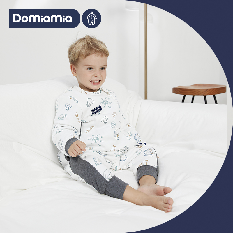Domiamia doxine, baby sleeping bag autumn winter thermostatic baby Sub-legged Children autumn winter clip cotton anti-kick quilts