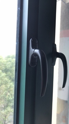 Old-fashioned aluminum alloy window handle 50-type door and window transmission handle push-out casement window rotation fork lock handle