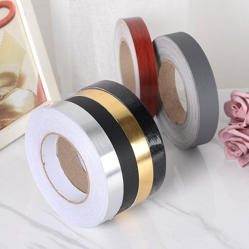 Beautiful seam stickers self-adhesive strip plaster line ceiling ceiling door cabinet beautification decorative lines imitation metal stickers