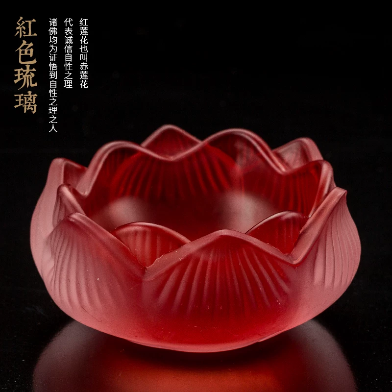 Кристальная стеклянная candlestick ветрозащита для семьи imitation glazed прозрачная свеча стол для Будды поставить свечу лотос аромат свечи подиум