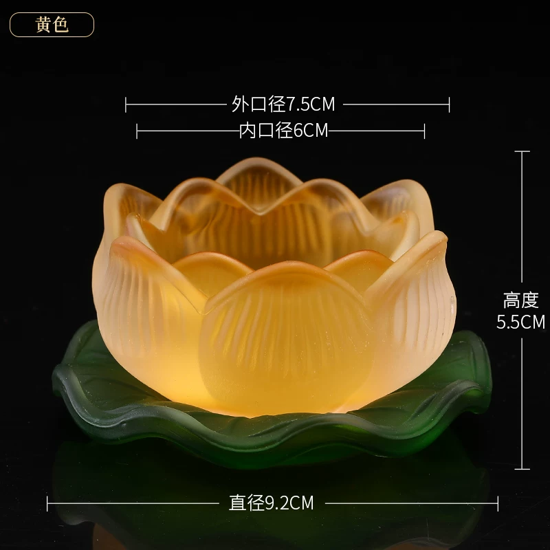 Кристальная стеклянная candlestick ветрозащита для семьи imitation glazed прозрачная свеча стол для Будды поставить свечу лотос аромат свечи подиум