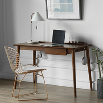 Alley trick) Nordic style simple solid wood desk modern light luxury small apartment desk household furniture