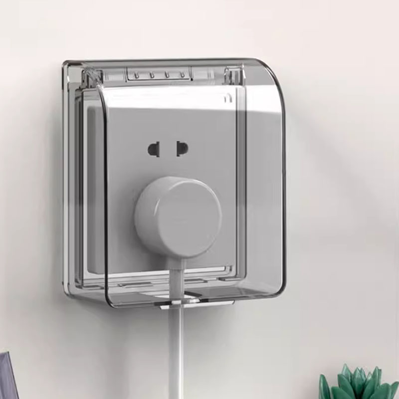 Type 86 Switch Waterproof Hood Bathroom Stickup Type Socket Protection Cover Children Anti-Electrocution Safety Case Waterproof Case Sleeve-Taobao