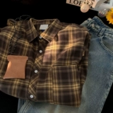 Рубашка, плащ, осенняя, большой размер