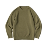 Японский ретро демисезонный трикотажный свитер с круглым воротником, большой размер, увеличенная толщина