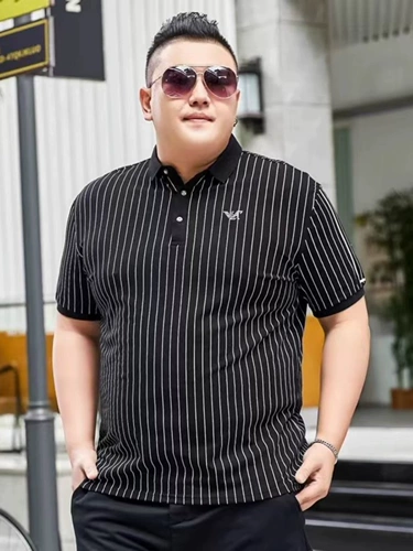 Летняя футболка polo, футболка с коротким рукавом для отдыха, большой размер