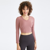 lulu fall new pint high play yoga conserved with long sleeves sports blouse womens gym running training hooded jersey woman