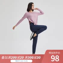 lulu original professional yoga fitness clothing womens long-sleeved top sportswear sports t-shirt outdoor running suit women