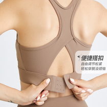 lulu high strength sports underwear shockproof anti-sagging collection of breast bra training fitness running vest type vest