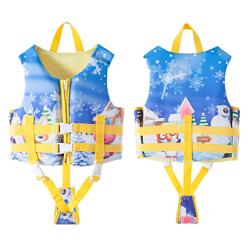 Young Children Life Jackets Great Buoyancy Cartoon Adrift Surfing Swimming Vest Baby Portable Waistcoat Swimming Gear
