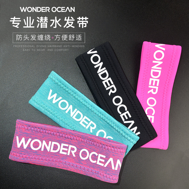 wonderocean original innovative diving headbands for men and women divers equipped with neoprene hair care headbands