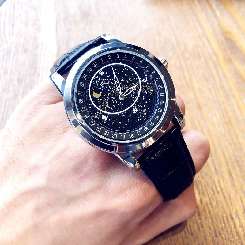 2024 New Rotating Starry Sky Watch Galaxy High-End Watch Men's Fully Automatic Mechanical Watch Douyin Same Style