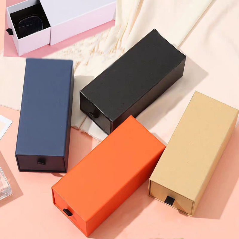 Pull-Out Box Packaging Box, Empty Glasses Packaging Gift Box, Various Styles, Any Style Can Be Chosen, Logo Hot Stamping