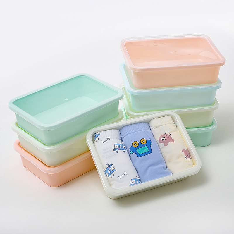 Underwear Packaging Box Manufacturer Direct Sales Men'S, Women'S, and Children's Pp Plastic Transparent Plastic Box Underwear Storage Packaging Box