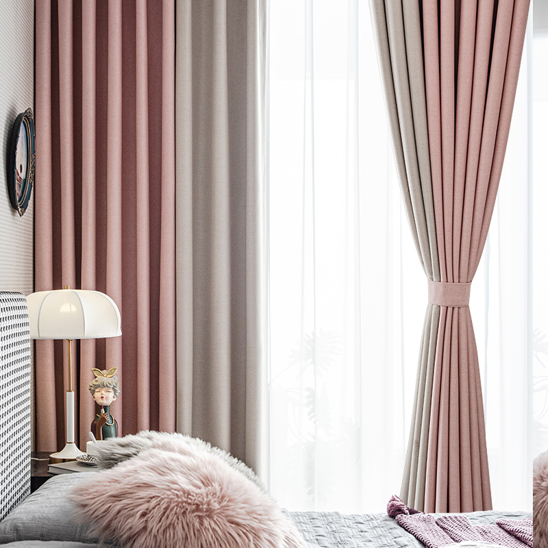 Curtain Shading Bedroom Teenage Girl 2021 New Master Bedroom Cozy Modern Minima Light Lavish Splicing BouNordic Style