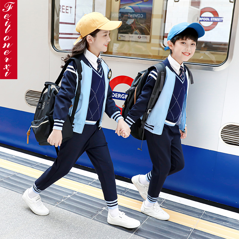 Primary school school uniforms Spring and autumn kindergarten garden clothes Spring children's class clothes sports suits girls baseball clothes customization