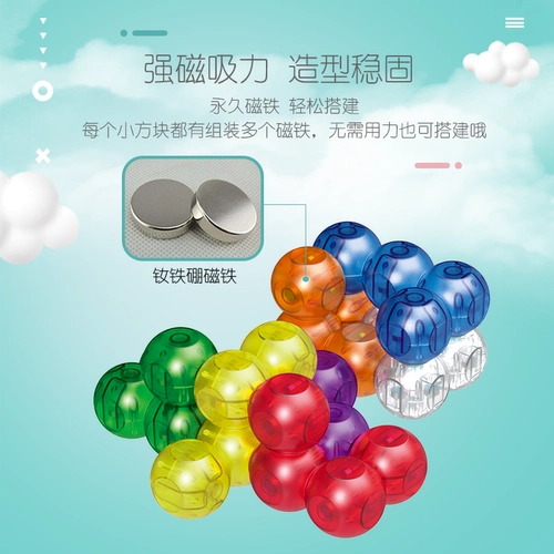 Вариационный магнитный кубик Рубика, конструктор, интеллектуальная игрушка для мальчиков и девочек, детская одежда, интеллектуальное развитие