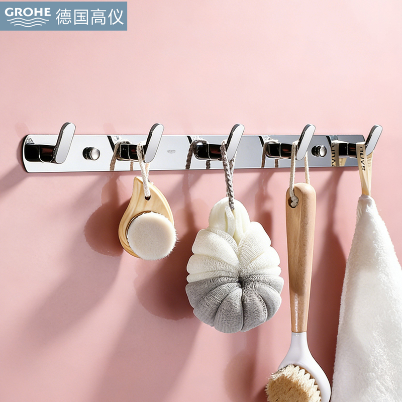 German High-End 304 Stainless Steel Coat Hooks, Bathroom Punch-Free Hooks, Bathroom Door Hooks, Towel Hooks