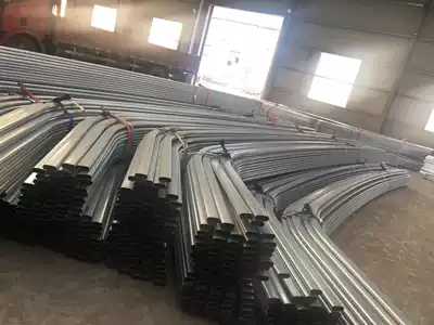 Elliptic pipe galvanized elliptical pipe bending galvanized greenhouse pipe greenhouse skeleton pipe size specification customization