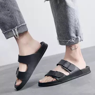Slippers men's 2021 new summer outdoor leisure trend fashion non-slip sandals outdoor wear dual-use beach sandals