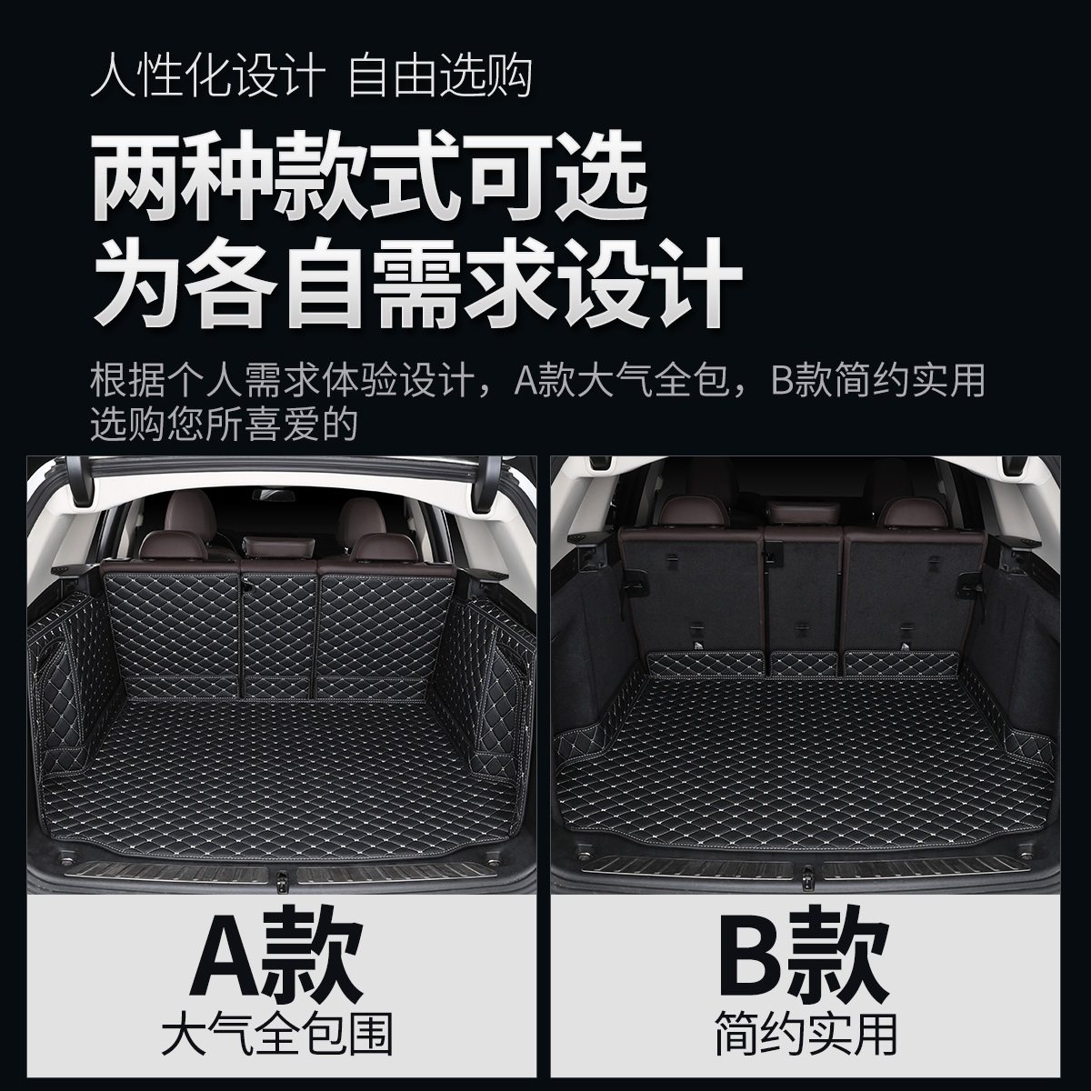 2025 New High-Edge Waterproof Special Trunk Mat 2026 Car Full Surround Trunk Mat Thickened 26 Supplies