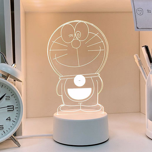 [Jingle Cat] (White / Yellow / Warm)Night light girl student Bedside Desk lamp dormitory sleep bedroom sleep room Atmosphere lamp Creative gifts customized logo