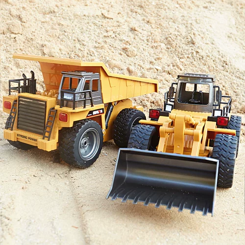 Металлический беспроводной бульдозер, игрушечная машина, электрический детский электромобиль, игрушка для мальчиков, дистанционное управление, 6 лет