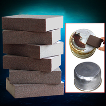Diamond Sands Sponge Fricking magic Kitchen Washing the pan dishwashing dishes Clean decontamination cleaning the bottom of the pan Black Scale Rust Brush Pan God