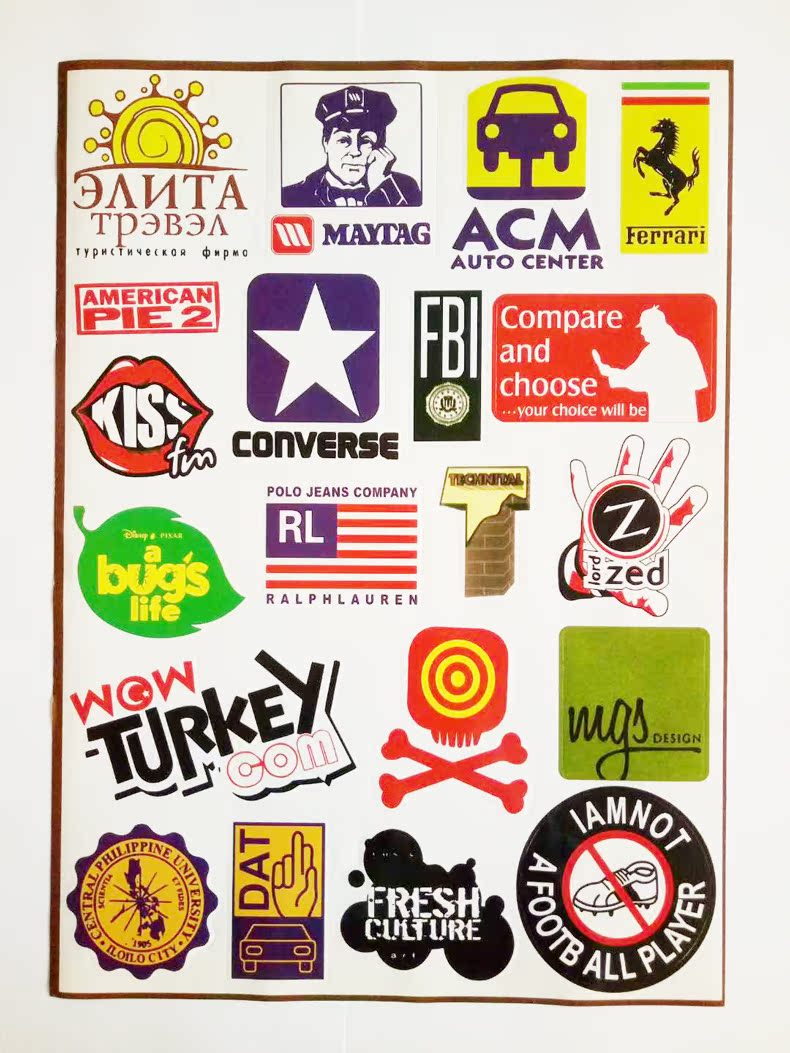 Jinteng ván trượt sticker phim hoạt hình thời trang xe đẩy trường hợp dán vali dán vali dán dán máy tính xách tay dán - Trượt băng / Trượt / Thể thao mạo hiểm giày thể thao kiêm giày trượt patin