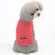 Dog Clothes Spring and Summer Striped Vest Pet Teddy Poodle Bichon Pomeranian Small Dog Summer Thin Vest