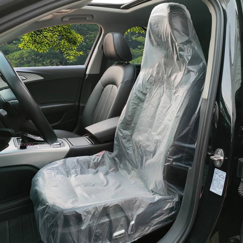 Disposable car seat cover thickened maintenance chair cover protective cover auto repair three-piece maintenance plastic cushion anti-dirty